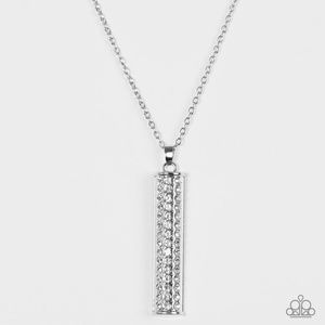 Big Shot Shimmer [Long] Necklace | Silver